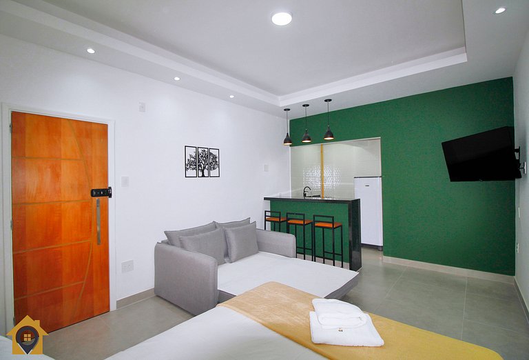 Studio Estiloso e Reformado a Passos da Praia