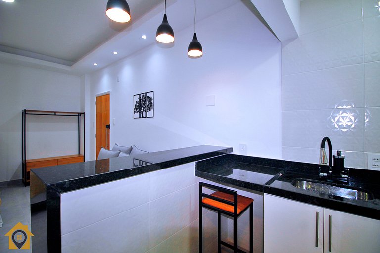 Studio Estiloso e Reformado a Passos da Praia