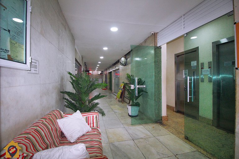 Studio Silencioso p/ 4 Pessoas em Copacabana