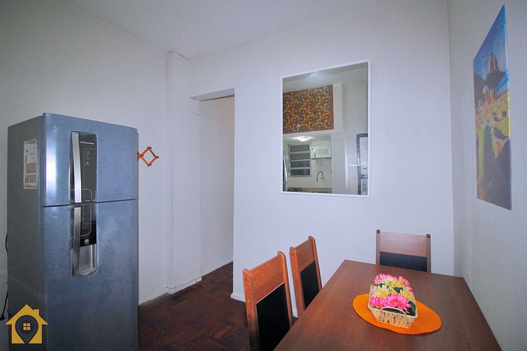 Studio Silencioso p/ 4 Pessoas em Copacabana