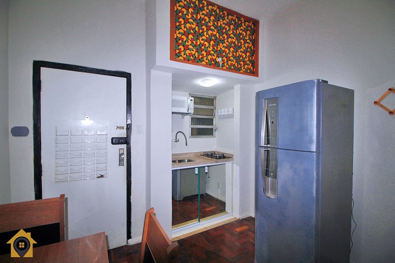 Studio Silencioso p/ 4 Pessoas em Copacabana