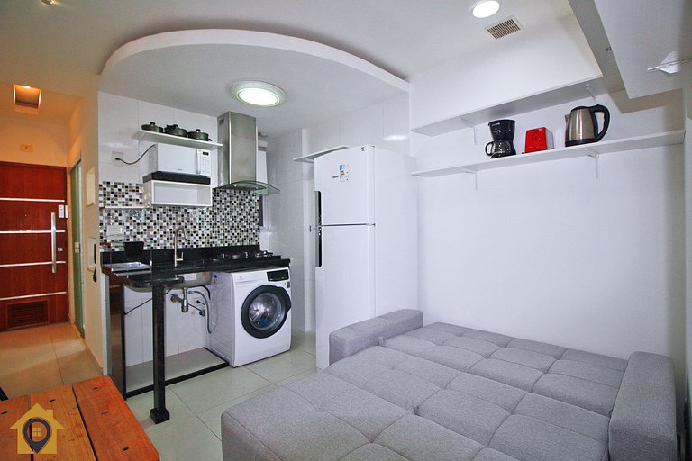 Vista Mar & Conforto - Studio para 4 Pessoas