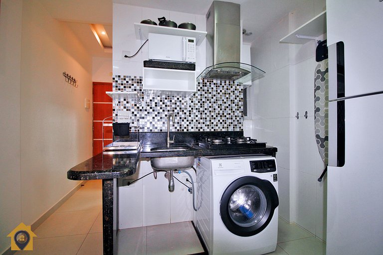 Vista Mar & Conforto - Studio para 4 Pessoas