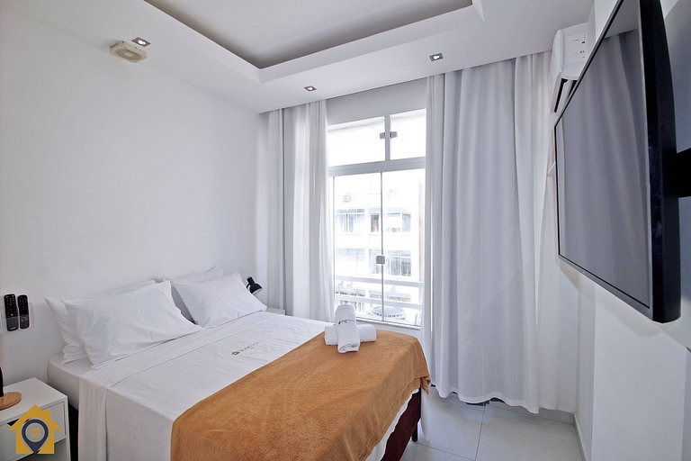 Vista Mar & Conforto - Studio para 4 Pessoas