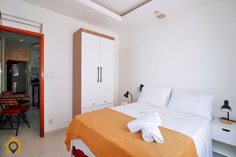 Vista Mar & Conforto - Studio para 4 Pessoas