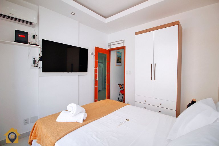 Vista Mar & Conforto - Studio para 4 Pessoas