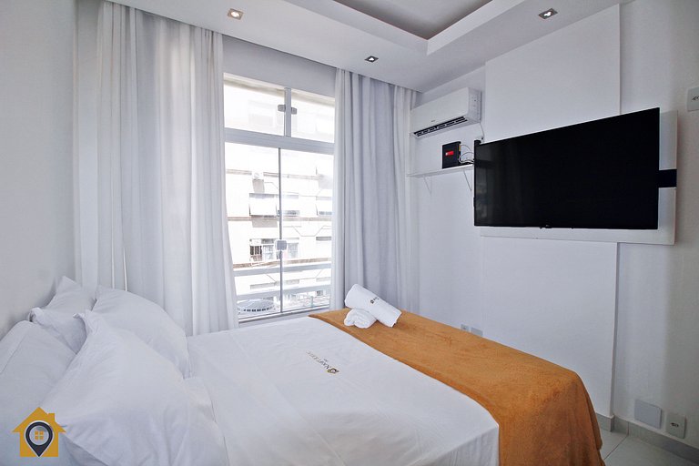 Vista Mar & Conforto - Studio para 4 Pessoas