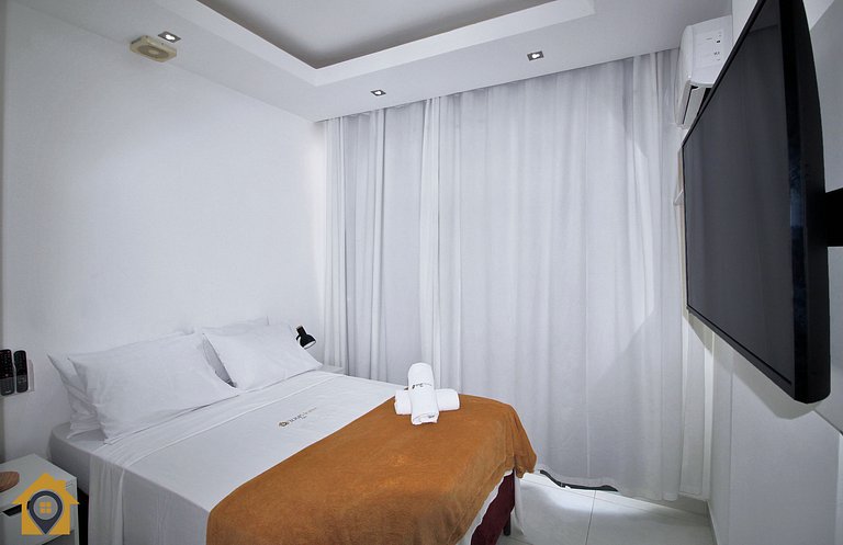 Vista Mar & Conforto - Studio para 4 Pessoas