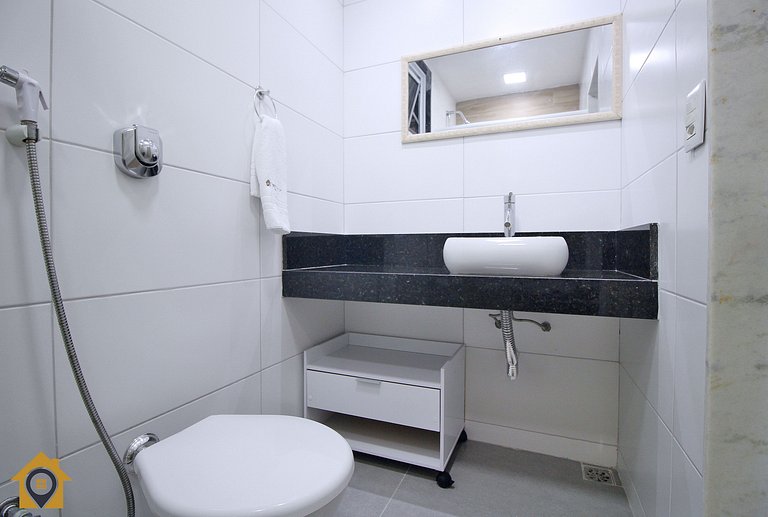 Vista Mar & Conforto - Studio para 4 Pessoas