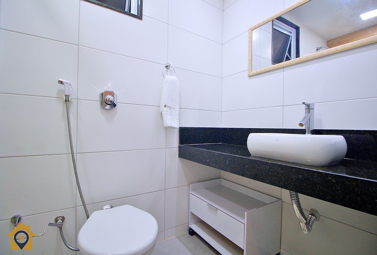 Vista Mar & Conforto - Studio para 4 Pessoas