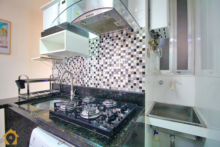 Vista Mar & Conforto - Studio para 4 Pessoas