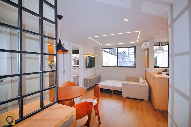 Apto Luxuoso 2 Qtos • 6 Pessoas • Passos da Praia