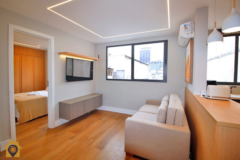 Apto Luxuoso 2 Qtos • 6 Pessoas • Passos da Praia