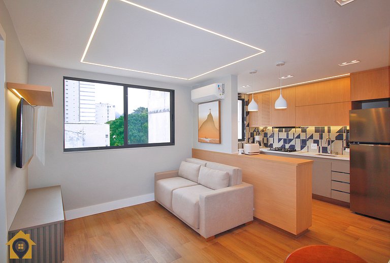 Apto Luxuoso 2 Qtos • 6 Pessoas • Passos da Praia