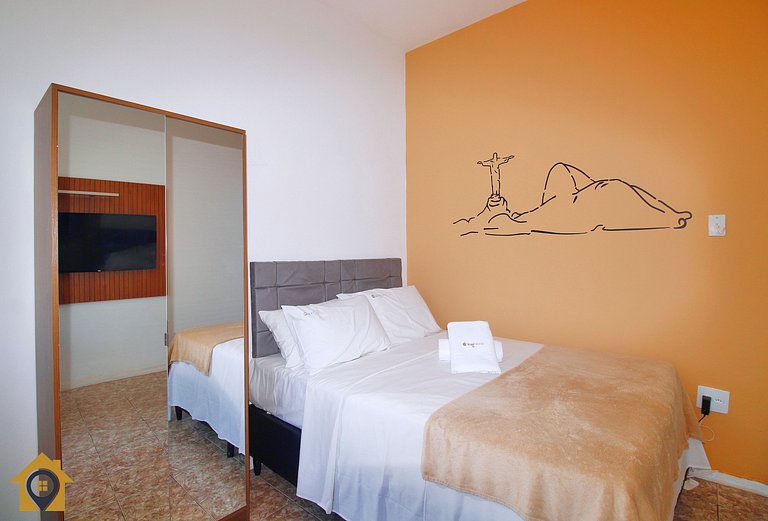 Studio Econômico Vista Mar em Copacabana