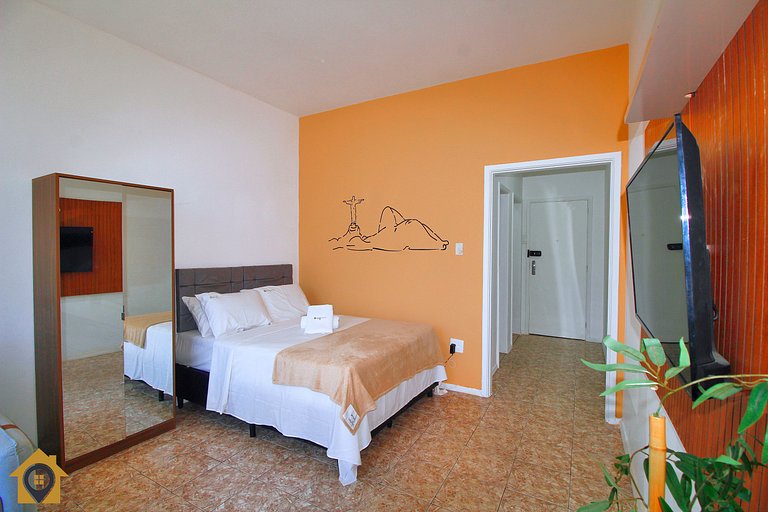 Studio Econômico Vista Mar em Copacabana