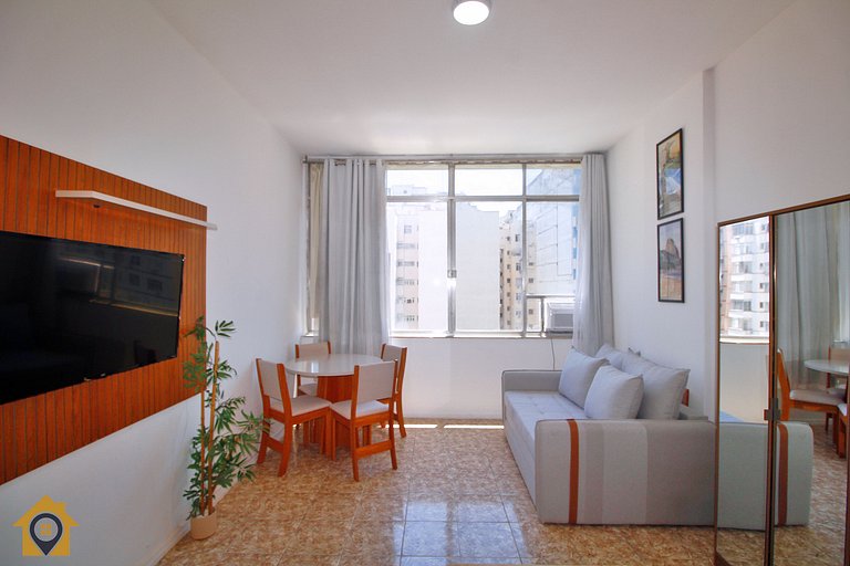 Studio Econômico Vista Mar em Copacabana