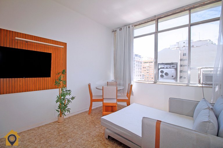 Studio Econômico Vista Mar em Copacabana