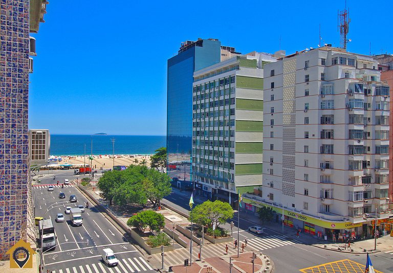 Studio Econômico Vista Mar em Copacabana
