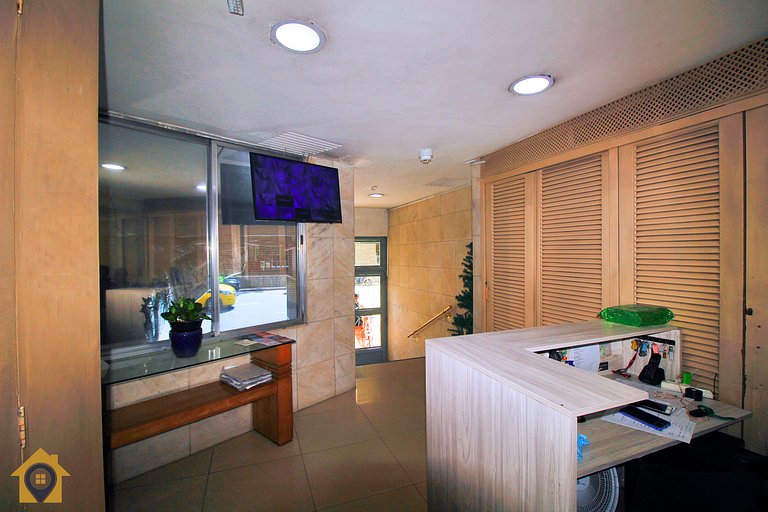 Studio Econômico Vista Mar em Copacabana