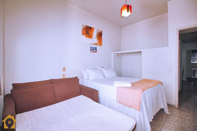 Studio Funcional p/ 4 Pessoas em Copacabana