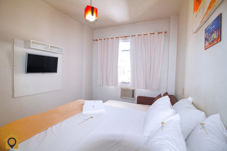 Studio Funcional p/ 4 Pessoas em Copacabana