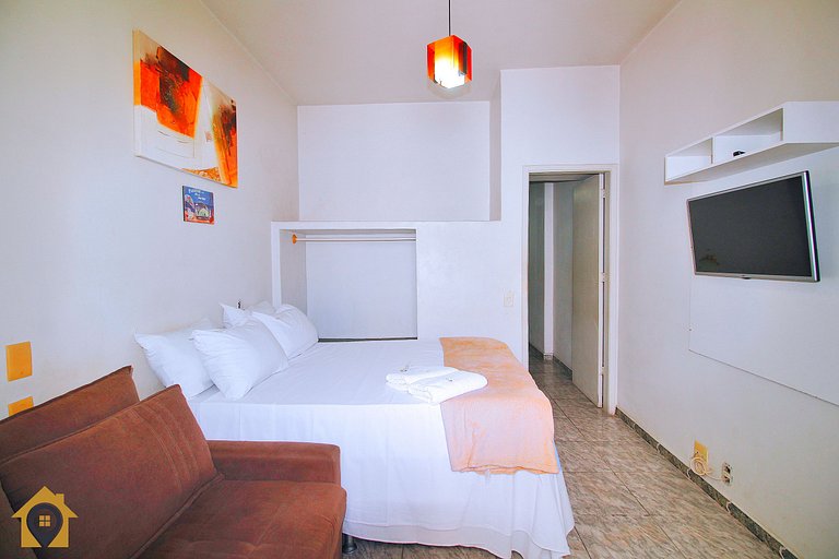 Studio Funcional p/ 4 Pessoas em Copacabana