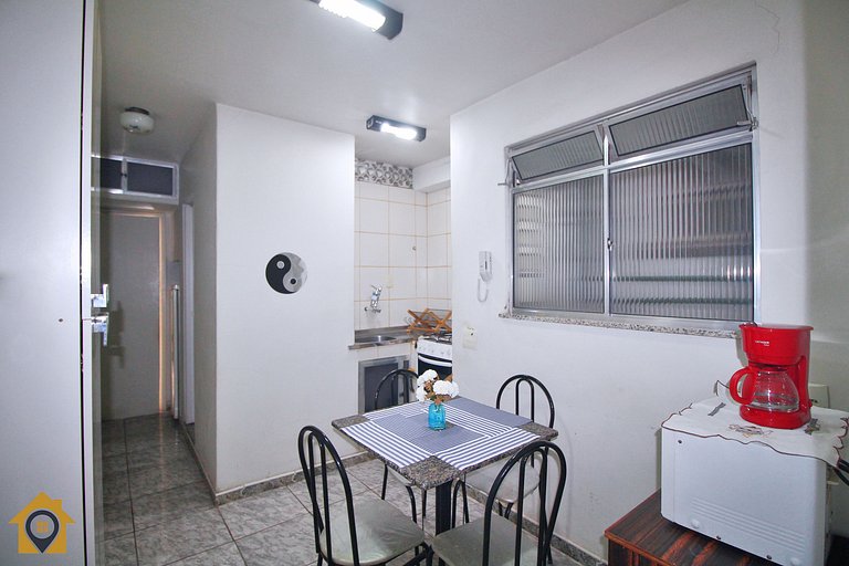 Studio Funcional p/ 4 Pessoas em Copacabana