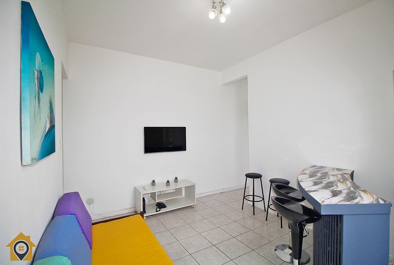 Quarto e Sala com Vista Mar e Cristo p/ 4 pessoas