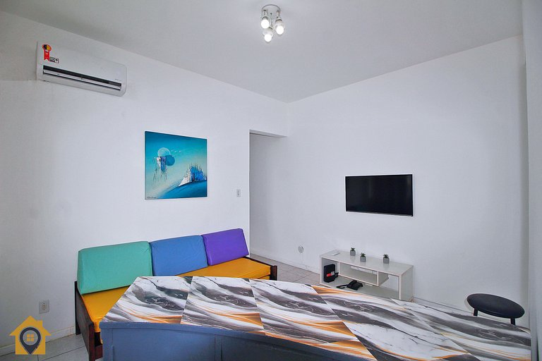 Quarto e Sala com Vista Mar e Cristo p/ 4 pessoas