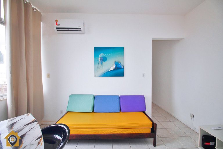 Quarto e Sala com Vista Mar e Cristo p/ 4 pessoas