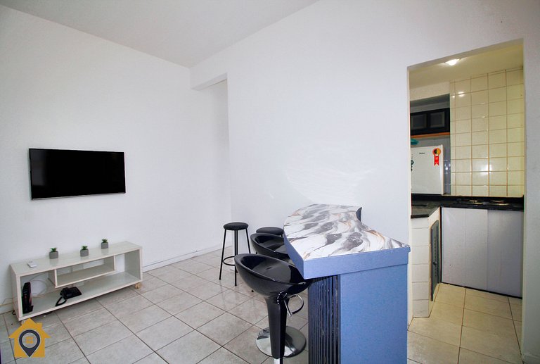 Quarto e Sala com Vista Mar e Cristo p/ 4 pessoas