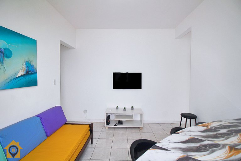 Quarto e Sala com Vista Mar e Cristo p/ 4 pessoas