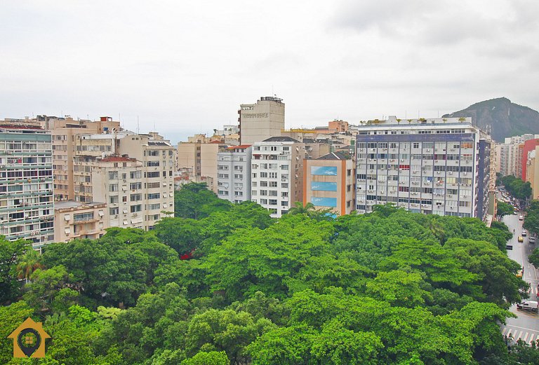 Quarto e Sala com Vista Mar e Cristo p/ 4 pessoas
