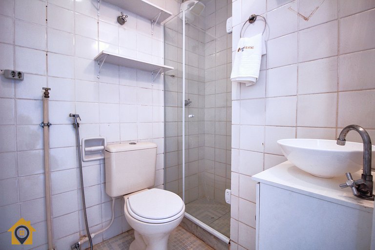 Quarto e Sala com Vista Mar e Cristo p/ 4 pessoas