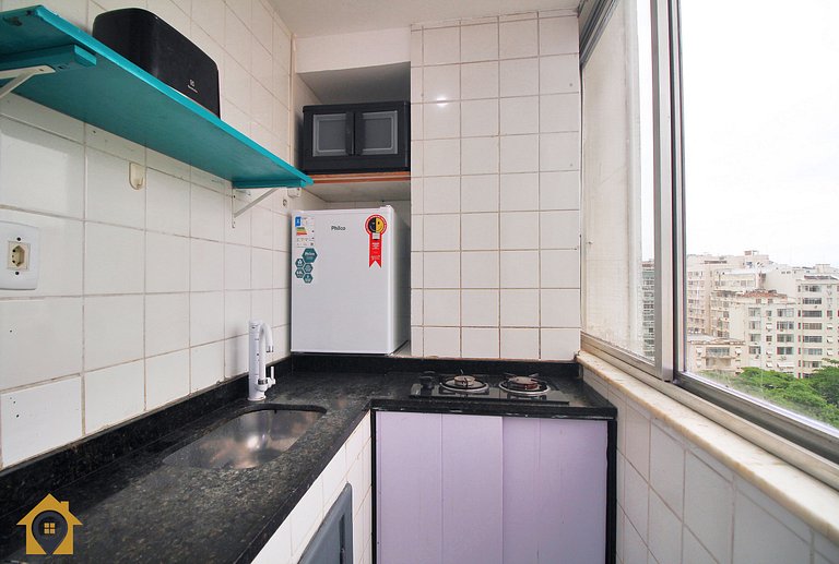 Quarto e Sala com Vista Mar e Cristo p/ 4 pessoas