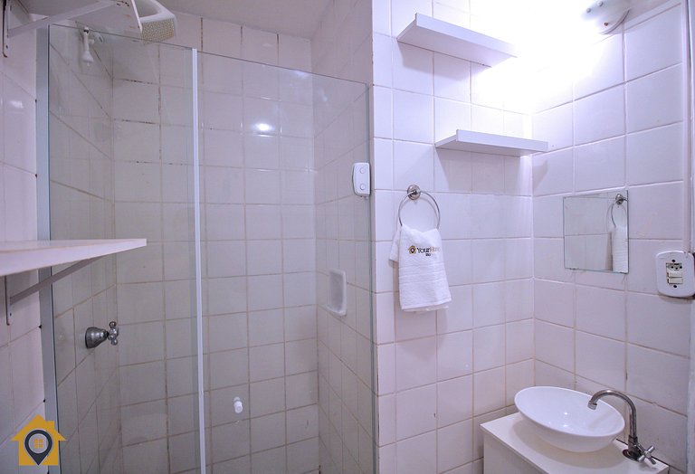 Quarto e Sala com Vista Mar e Cristo p/ 4 pessoas