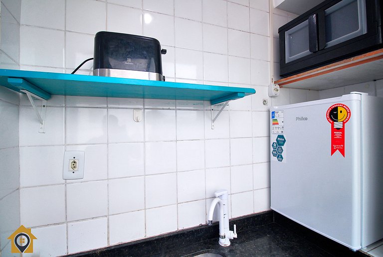 Quarto e Sala com Vista Mar e Cristo p/ 4 pessoas