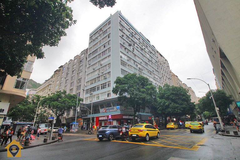 Quarto e Sala com Vista Mar e Cristo p/ 4 pessoas