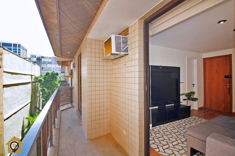 Ipanema | 2Quartos no Aparthotel c/ Piscina