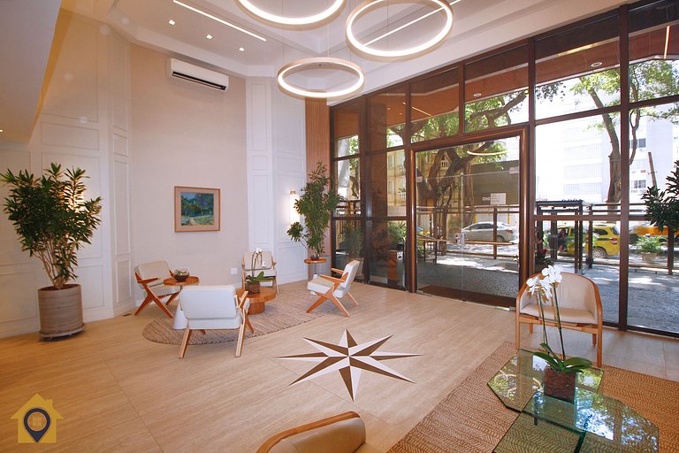 Ipanema | 2Quartos no Aparthotel c/ Piscina