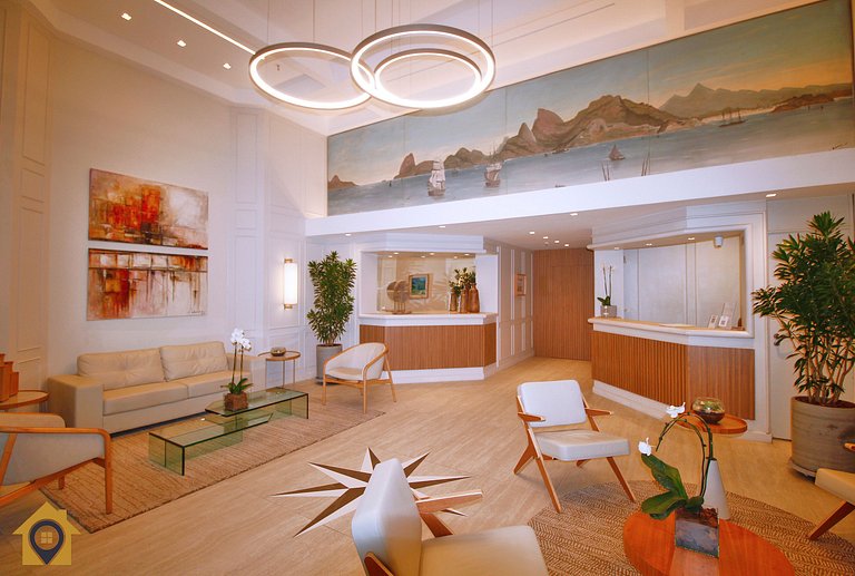 Ipanema | 2Quartos no Aparthotel c/ Piscina