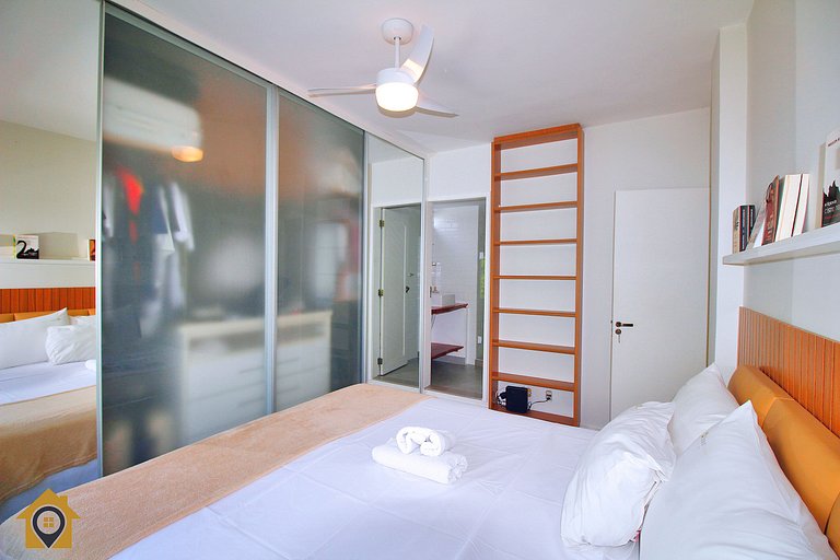 Luxuoso 2 Quartos no Leblon para 5 Pessoas