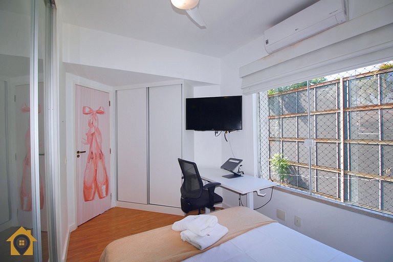 Luxuoso 2 Quartos no Leblon para 5 Pessoas