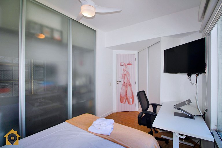 Luxuoso 2 Quartos no Leblon para 5 Pessoas