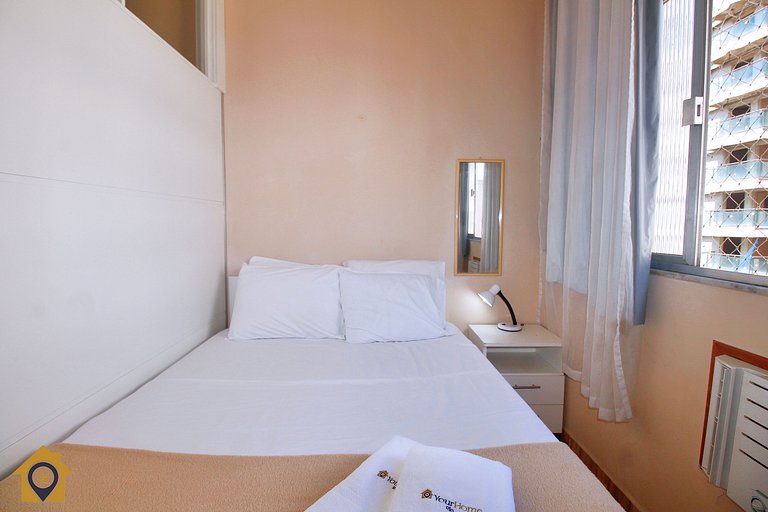 Studio no Coração de Copacabana p/ 4 Pessoas