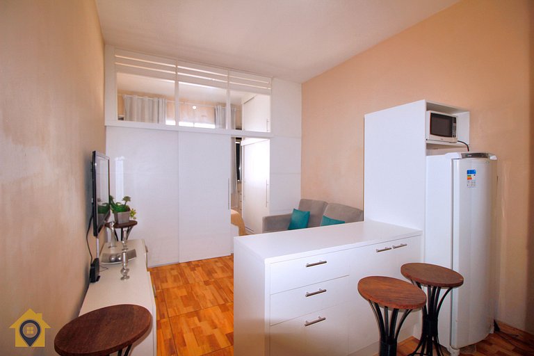 Studio no Coração de Copacabana p/ 4 Pessoas