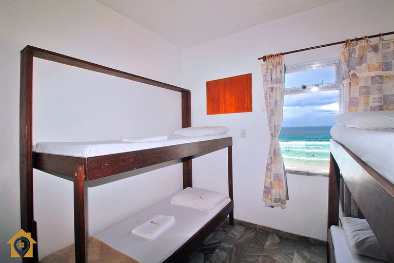 Apto Frente Mar na Praia do Forte p/ 10 pessoas