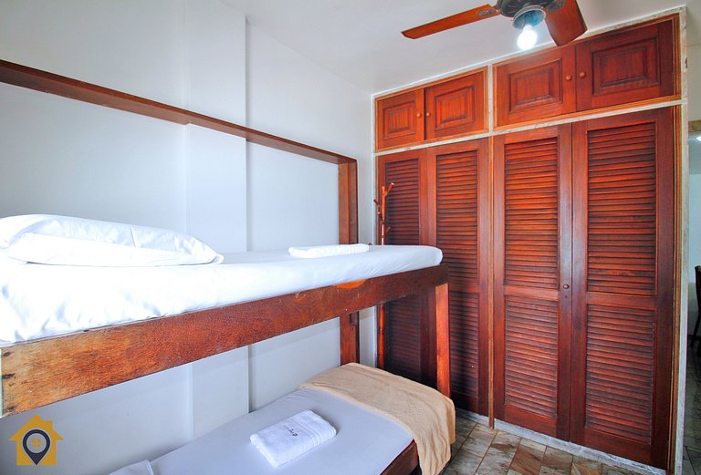 Apto Frente Mar na Praia do Forte p/ 10 pessoas