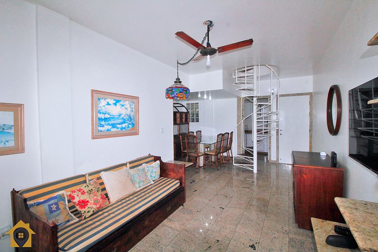 Apto Frente Mar na Praia do Forte p/ 10 pessoas